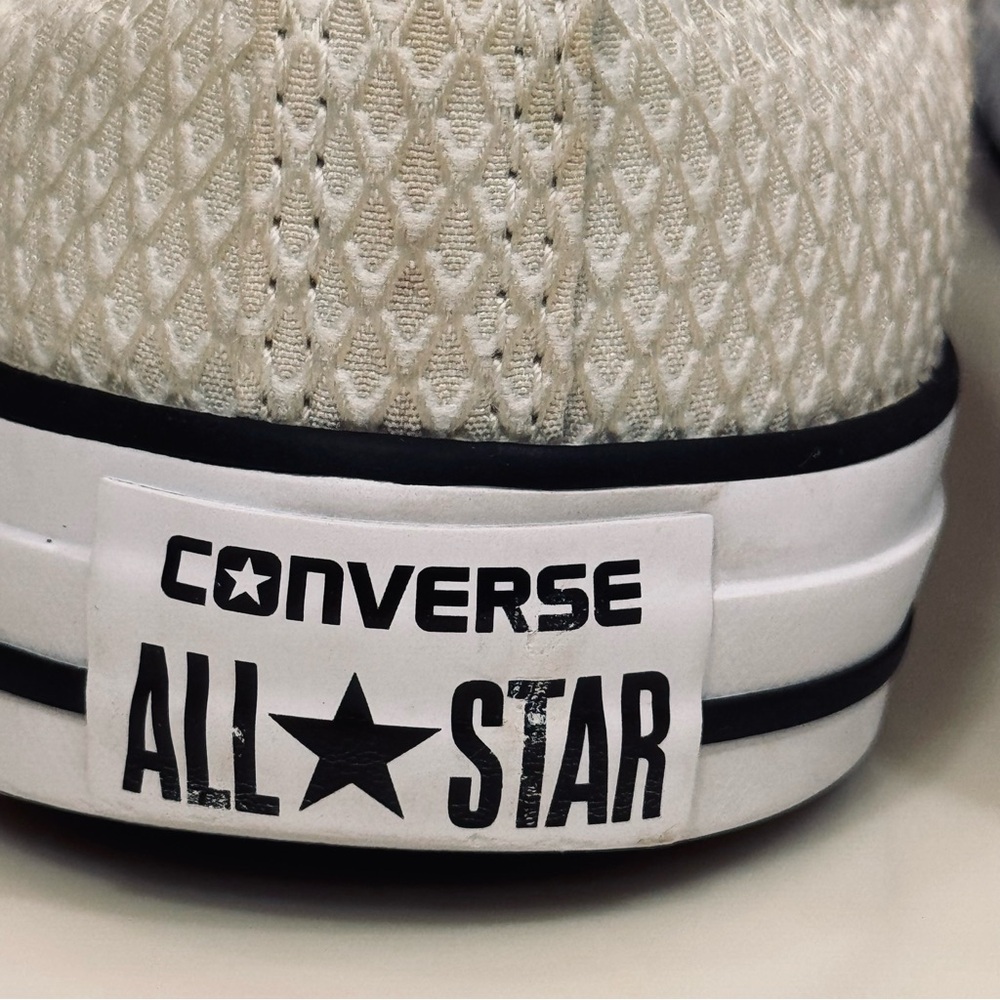 Converse Cream Waffle Print Textile Sneakers - Picture 6 of 16